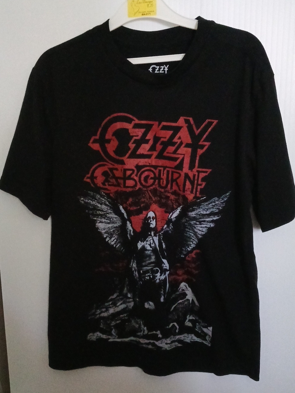 Ozzy Osbourne Graphic Short-Sleeve Tee - Black with Red & Gray Print